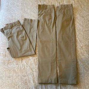 Cat & Jack Kids school uniform khaki tan pants size 10 straight fit boys